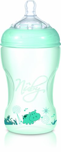 Nuby Weithalsflasche grün