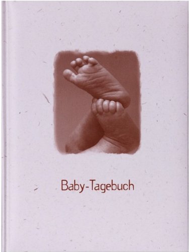 HENZO Baby-Tagebuch - FÜßE - Babytagebuch mit 44 illustrierten Seiten - Baby Fotoalbum - Buch zur Geburt oder Taufe