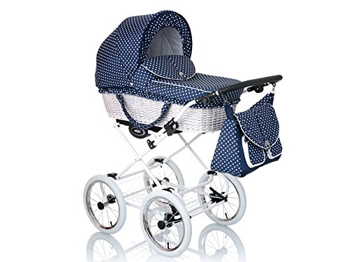 Classico Retro Kombikinderwagen mit Weidenkorb