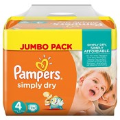 Pampers Simply Dry Gr. 4 Jumbo Pack