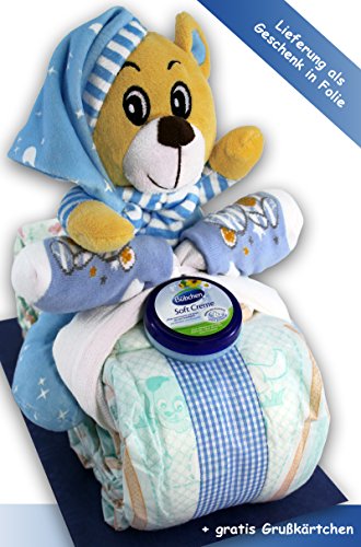 Windeltorte Windelmotorrad blau