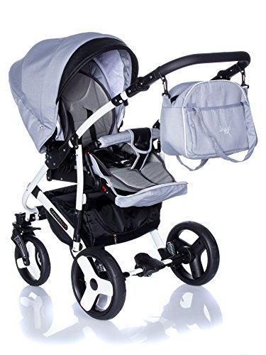 Kinderwagen Camarelo Carera New Can mit Sportwagenaufsatz und Wickeltasche