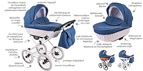 RETRO Deluxe - Nostalgie Kinderwagen Natur