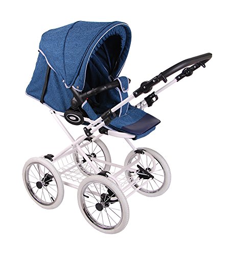 RETRO Deluxe - Nostalgie Kinderwagen Naturleinen