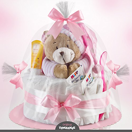 Windeltorte rosa Bär