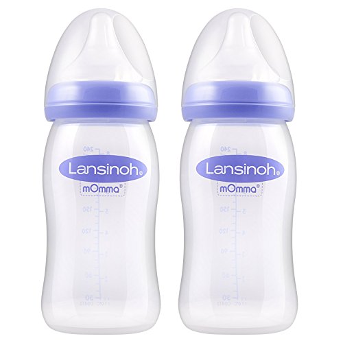 Lansinoh Weithalsflasche mit NaturalWave