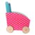 Lauflernwagen Holz rosa