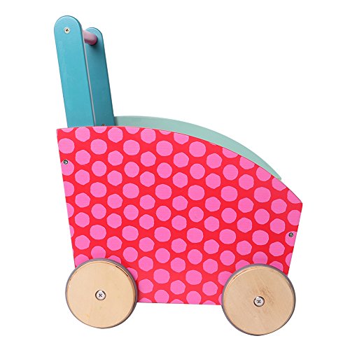 Lauflernwagen Holz rosa